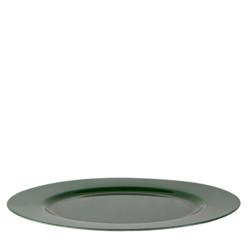 Argon Tableware Metallic Charger Plate - 33cm - Green
