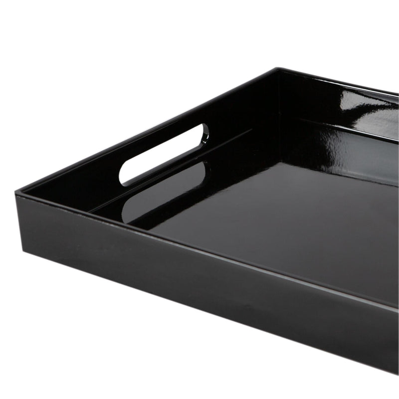 Argon Tableware Rectangle Serving Tray - Centre Piece - 34.5cm - Black