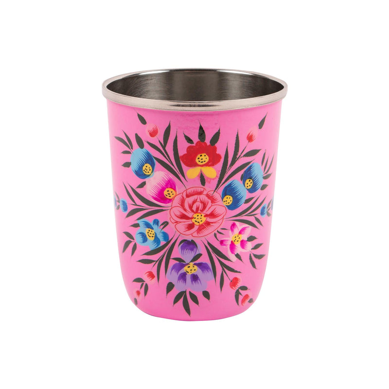 Pansy 300ml Stainless Steel Picnic Tumbler - By BillyCan
