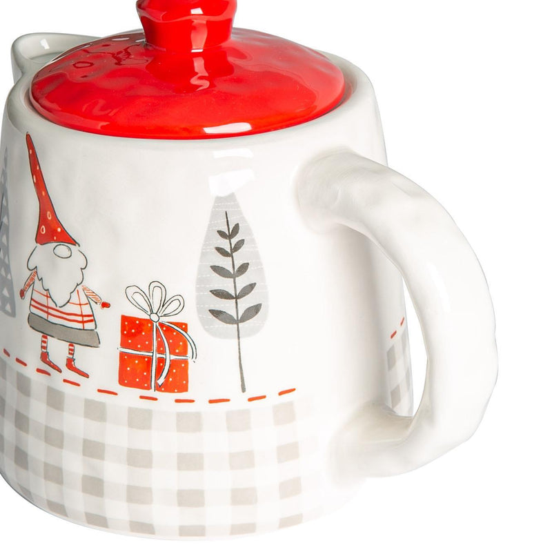 Nicola Spring Christmas Teapot - 800ml - Patchwork