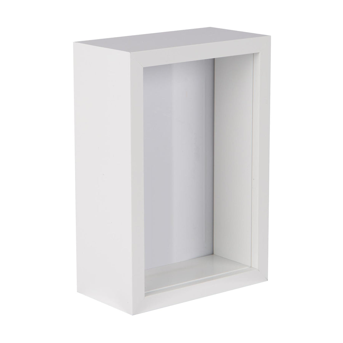 Nicola Spring 4" x 6" 3D Deep Box Photo Frame - White