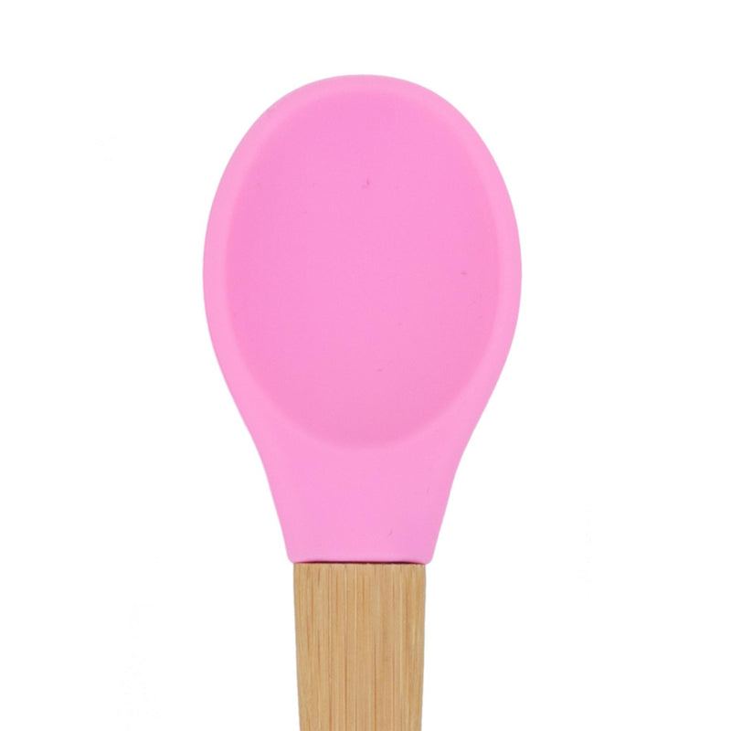 Tiny Dining Children's Bamboo Soft Tip Spoon - Pink
