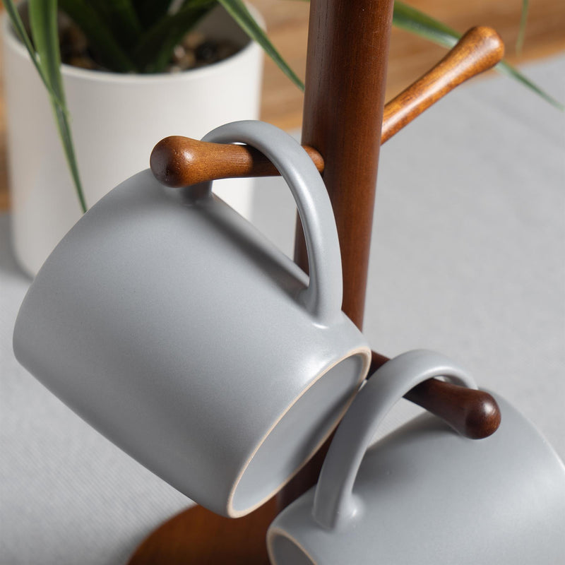 Argon Tableware Contemporary Coffee Mug - Grey Matt - 350ml Detail