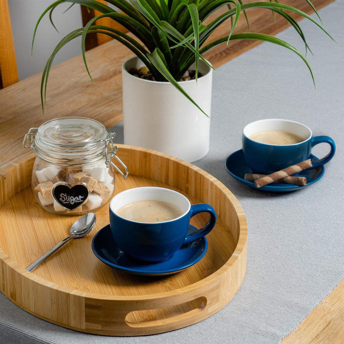 Coloured Cappuccino Cup - 250ml - Navy