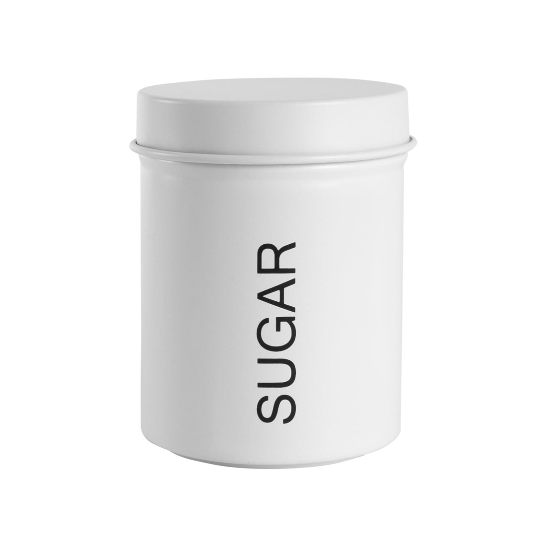 Harbour Housewares Vintage Sugar Storage Canister - Matte White