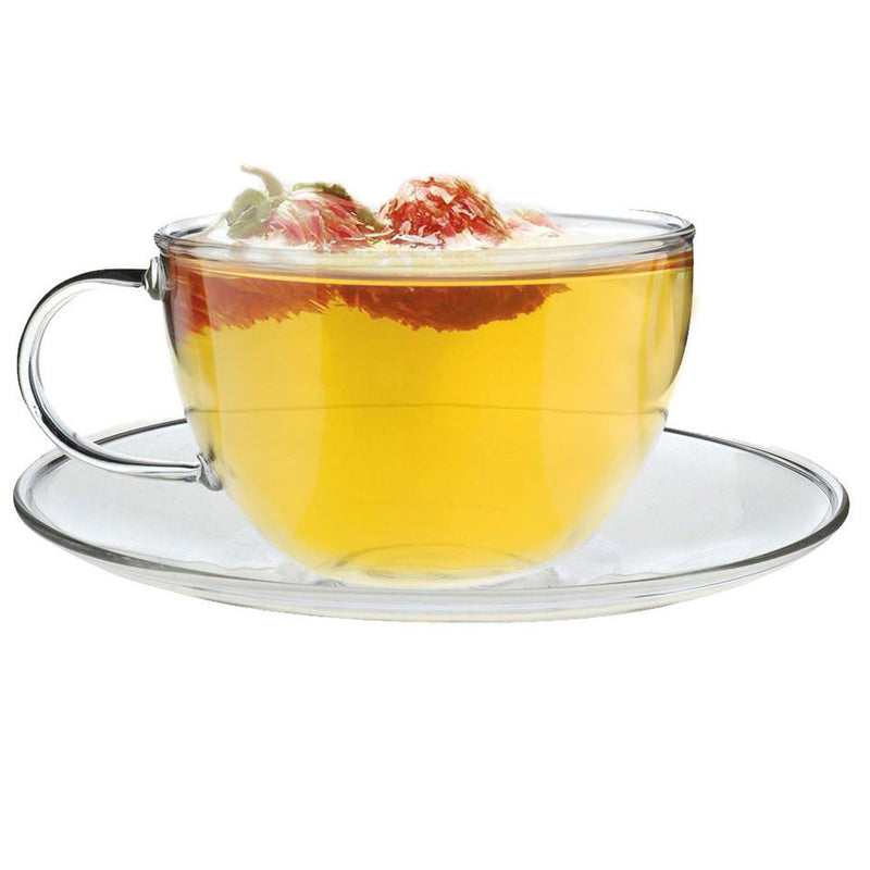 Argon Tableware Maximus Glass Cup and Saucer