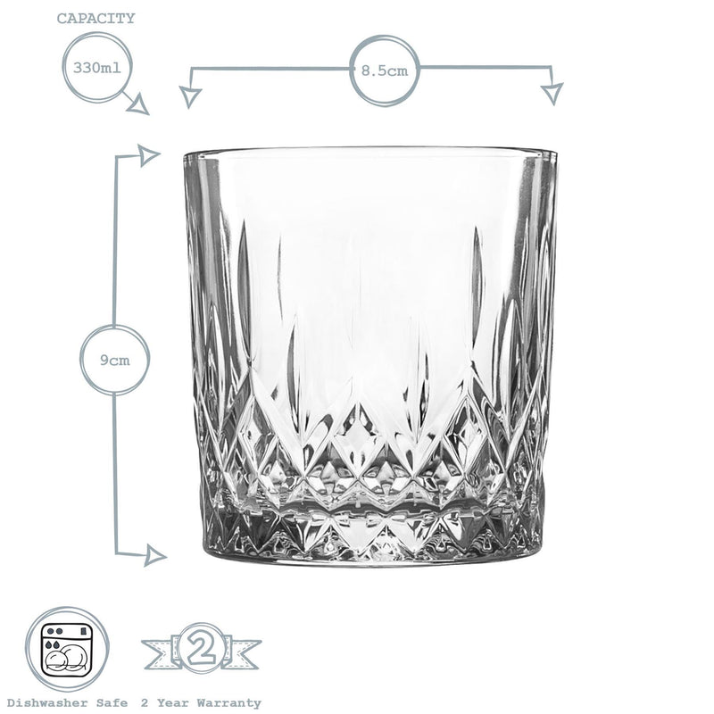 Argon Tableware Prysm Tumbler Glass - 330ml - Clear