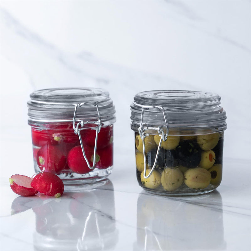 Argon Tableware Food Storage Jars with Clip Top Lid