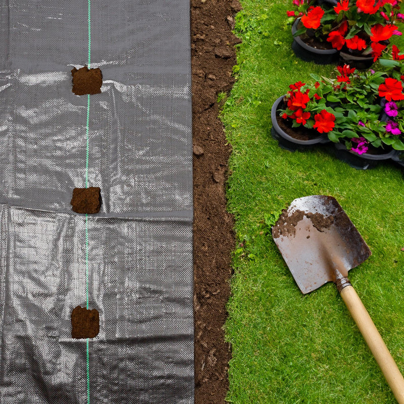 2m x 25m 110gsm Weed Control Membrane - By Harbour Housewares
