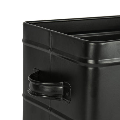 Vintage Metal Washing Powder Storage Tin - Black
