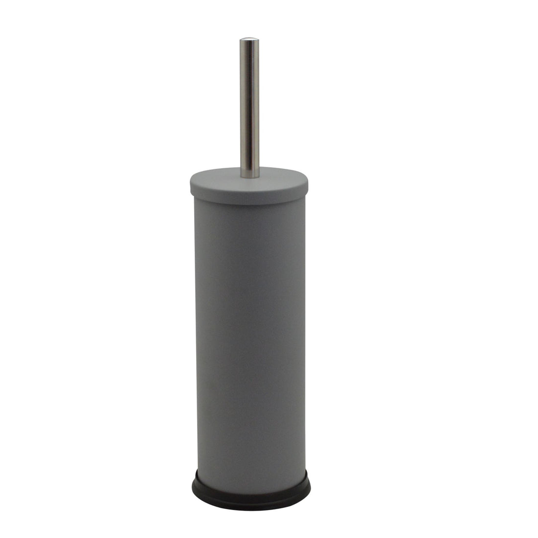 Harbour Housewares Bathroom Toilet Brush and Holder Set - Grey Finish