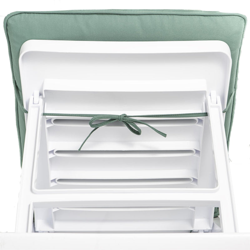 Harbour Housewares Master Sun Lounger Cushions - Green