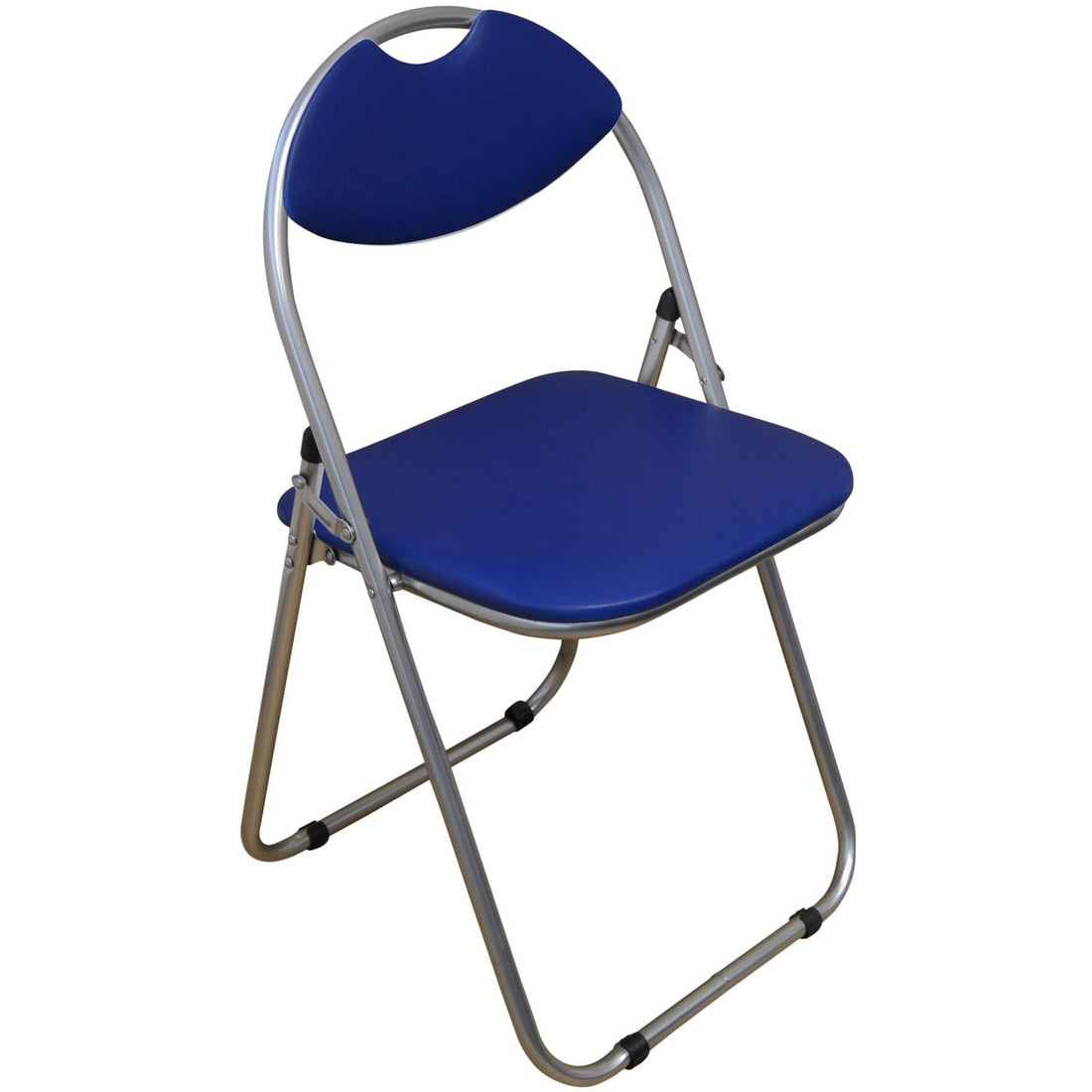 Harbour Housewares Blue Padded, Folding, Desk Chair