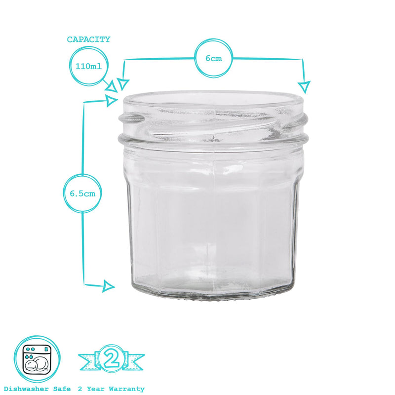 110ml Glass Jam Jar - By Argon Tableware