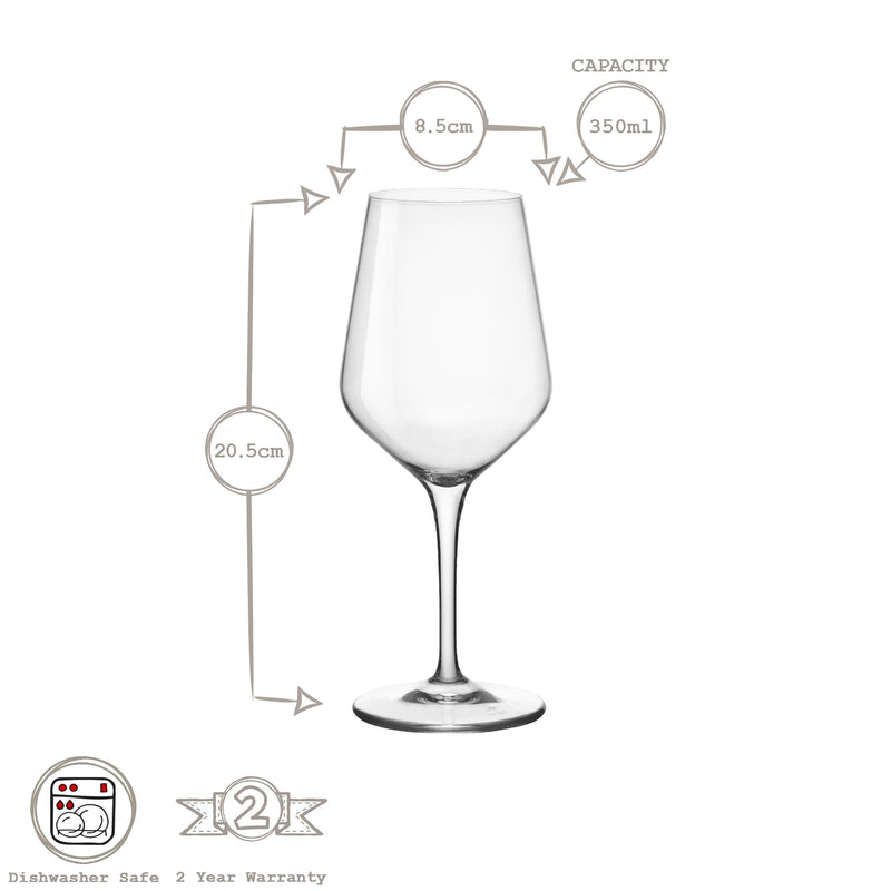350ml Electra White Wine Glass - By Bormioli Rocco