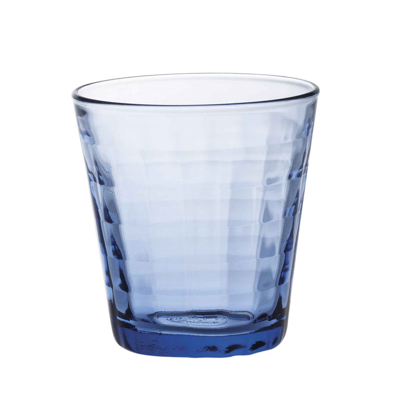 Duralex Prisme Glass Drinking Tumbler - Blue - 220ml