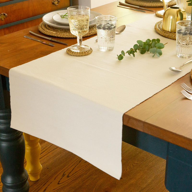 48cm x 183cm Cotton Fabric Table Runner - By Nicola Spring
