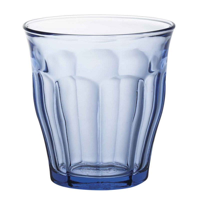 Duralex Picardie Traditional Glass Drinking Tumbler - Blue - 220ml