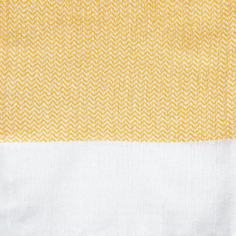 Nicola Spring Turkish Cotton Towel - Zig Zag - Yellow
