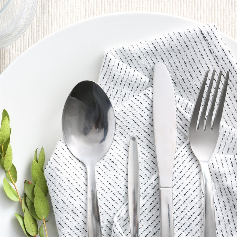 19cm Economy Stainless Steel Dessert Spoon - By Argon Tableware