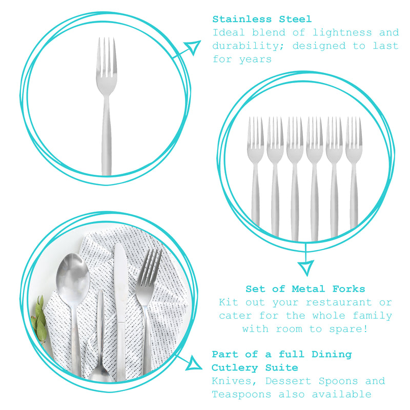 Argon Tableware Stainless Steel Dinner Fork