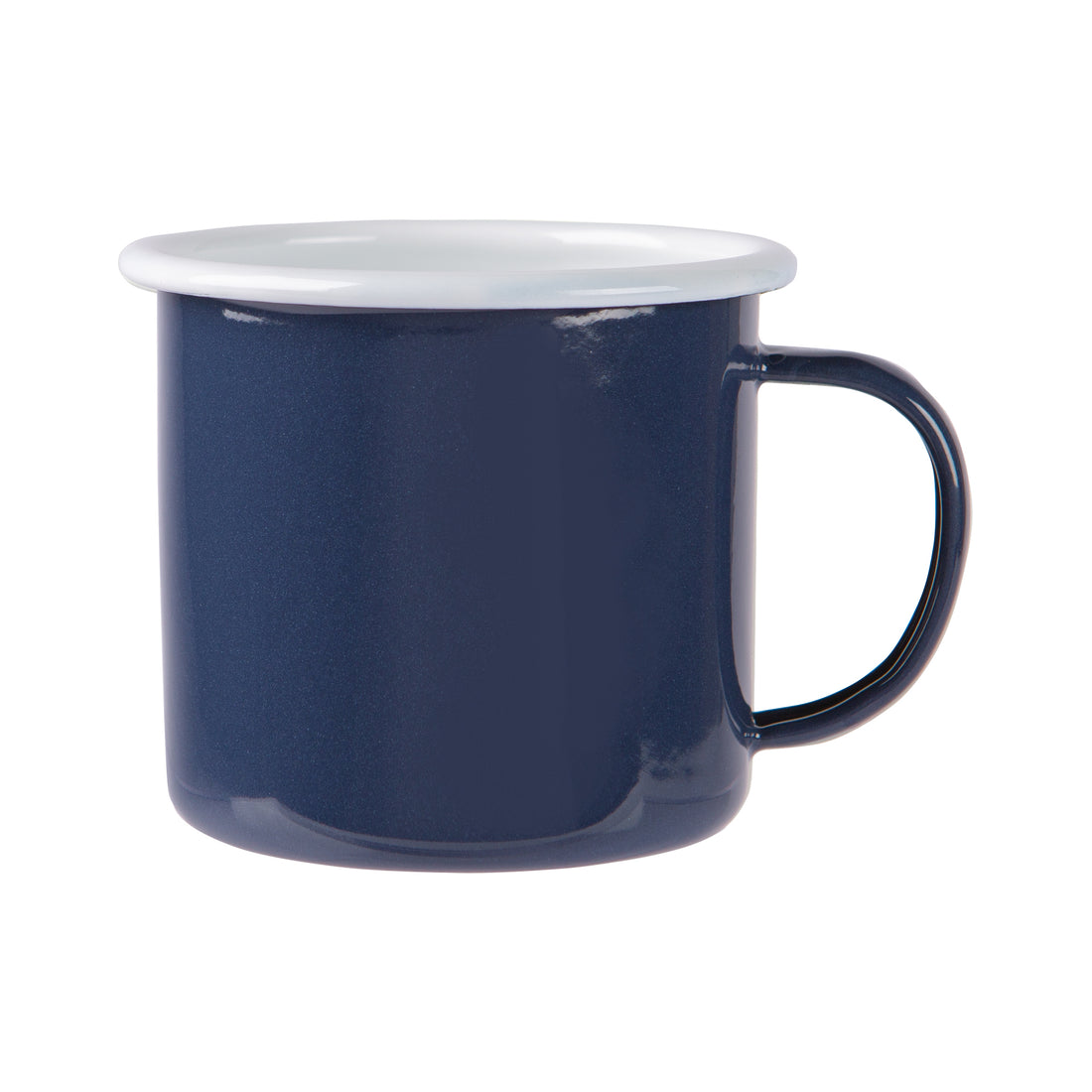 Coloured Enamel Mug - 375ml - Navy