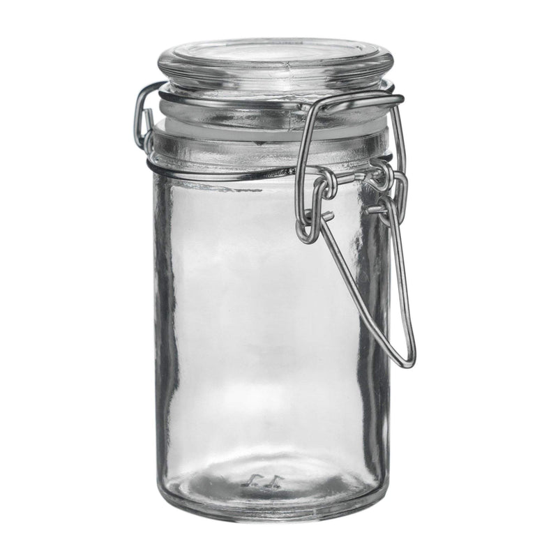 Argon Tableware Glass Storage Jar - 70ml - White Seal
