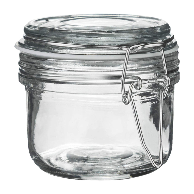 Argon Tableware Glass Storage Jar - 125ml - White Seal