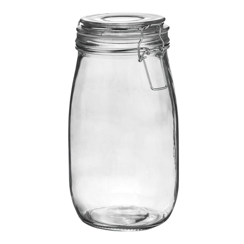 Argon Tableware Glass Storage Jar - 1.5 Litre - Clear Seal