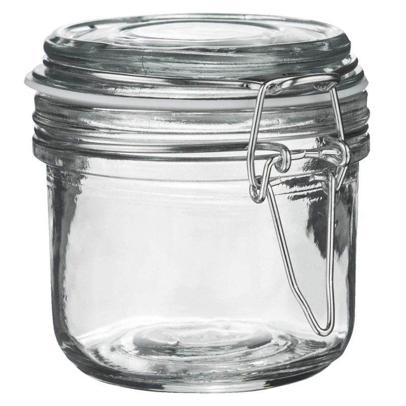 Argon Tableware Glass Storage Jar - 200ml - White Seal