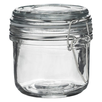 Argon Tableware Glass Storage Jar - 200ml - Clear Seal