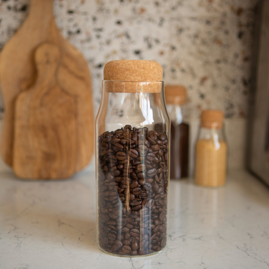 Glass Storage Bottle with Cork Lid - 720ml