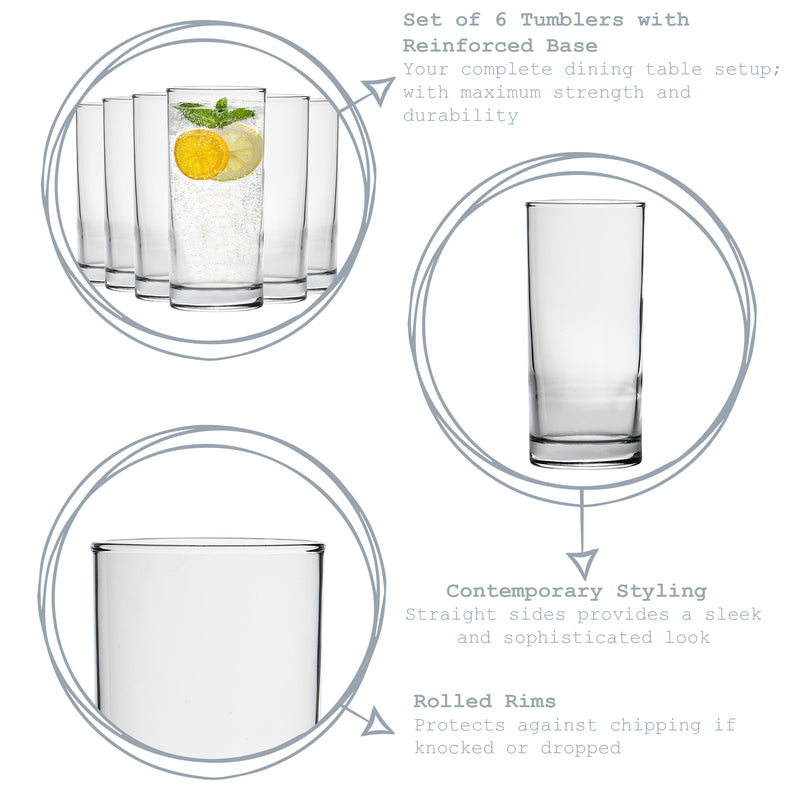 Argon Tableware Classic Hiball Glass - 285ml