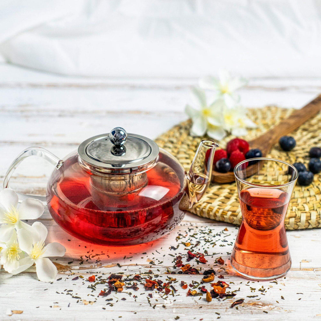 small teapot with infuser