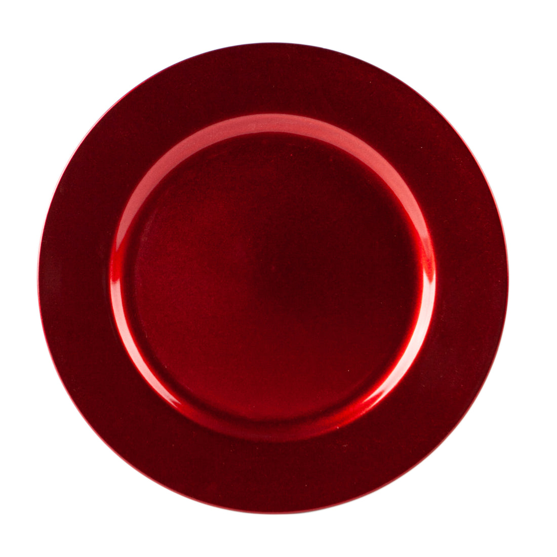 Argon Tableware Single Charger Plate - Decorative Under-plate - 33cm - Red