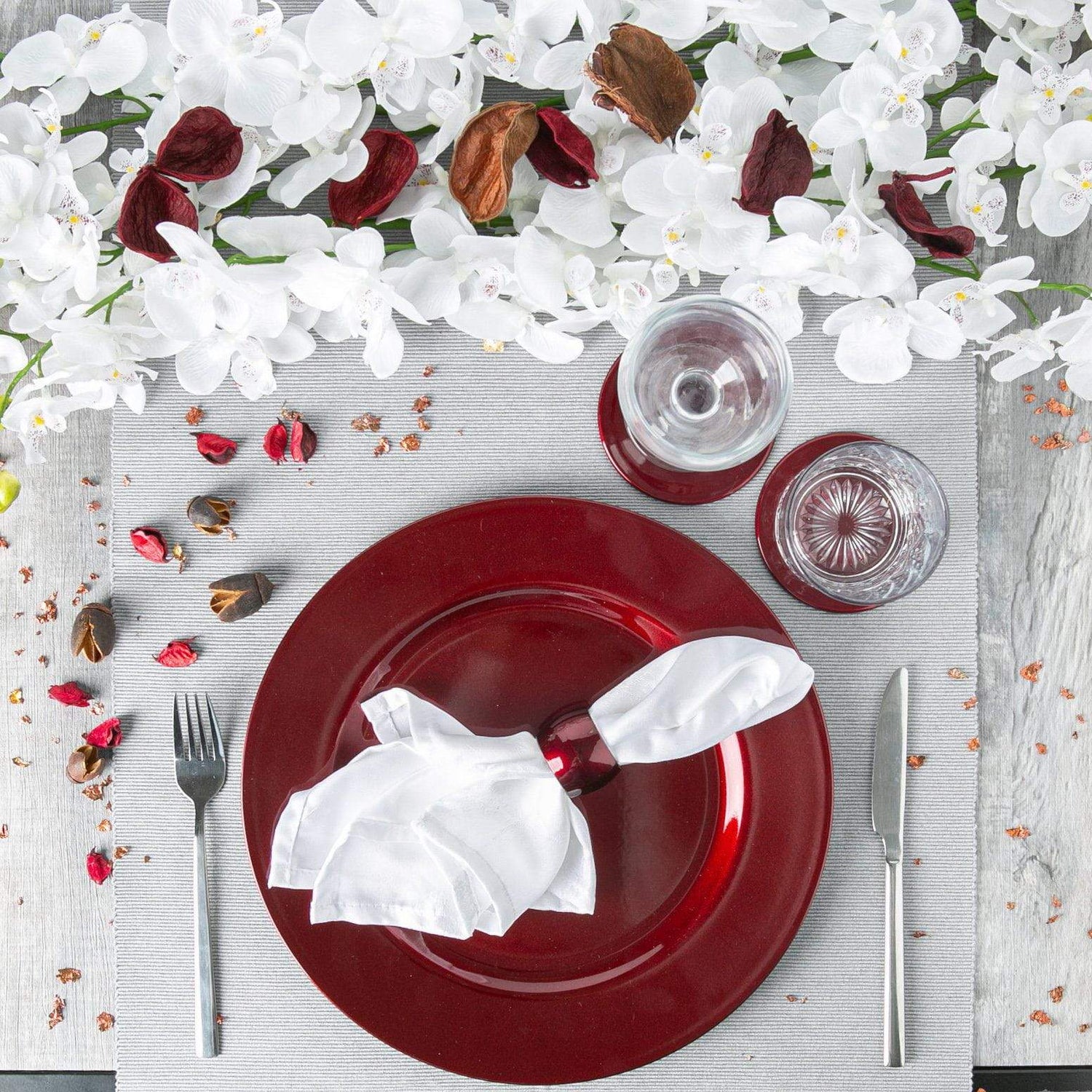 Metallic Napkin Ring - 4.5cm - Dark Red