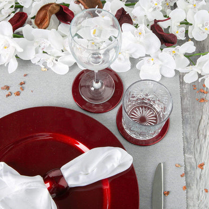 Metallic Napkin Ring - 4.5cm - Dark Red