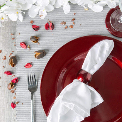Metallic Napkin Ring - 4.5cm - Dark Red