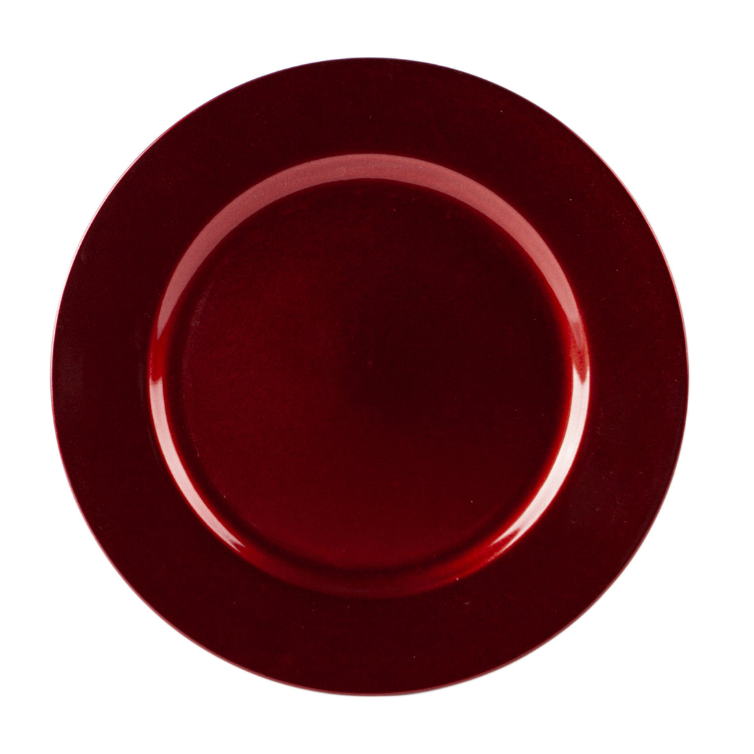 Argon Tableware Single Charger Plate - Decorative Under-plate - 33cm - Dark Red