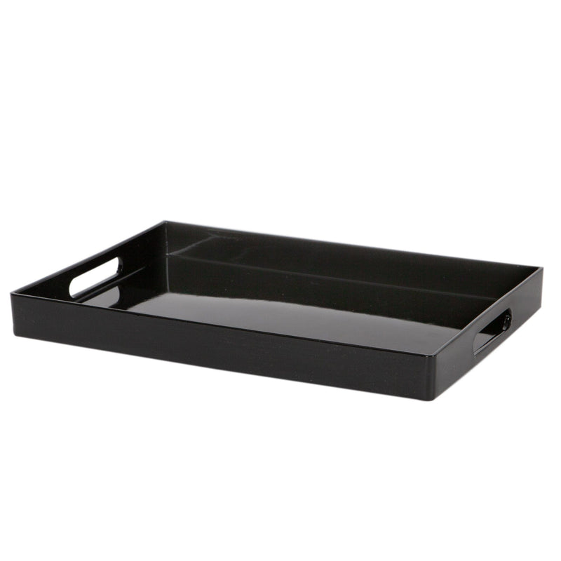 Argon Tableware Rectangle Serving Tray - Centre Piece - 34.5cm - Black