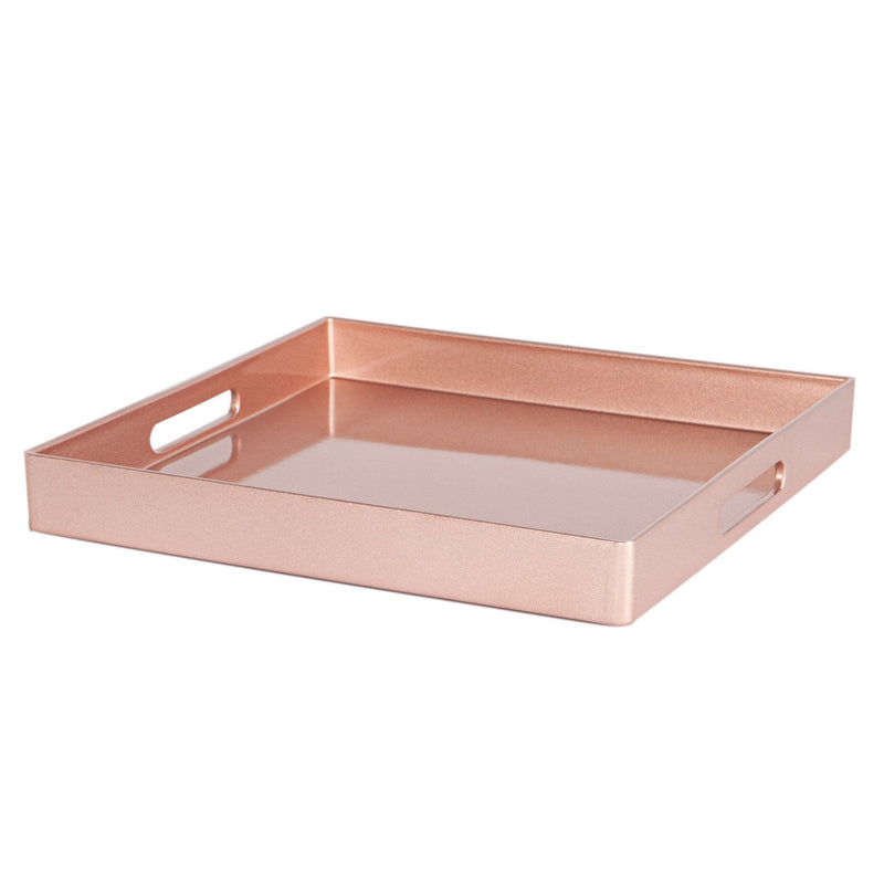 Argon Tableware Square Serving Tray - Centre Piece - 33cm - Rose Gold