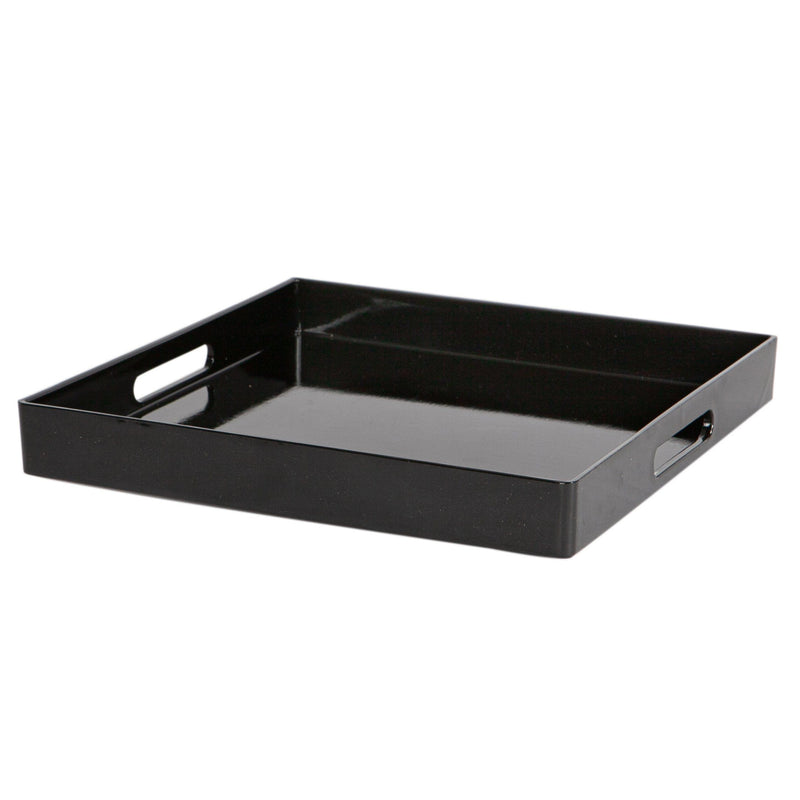 Argon Tableware Square Serving Tray - Centre Piece - 33cm - Black