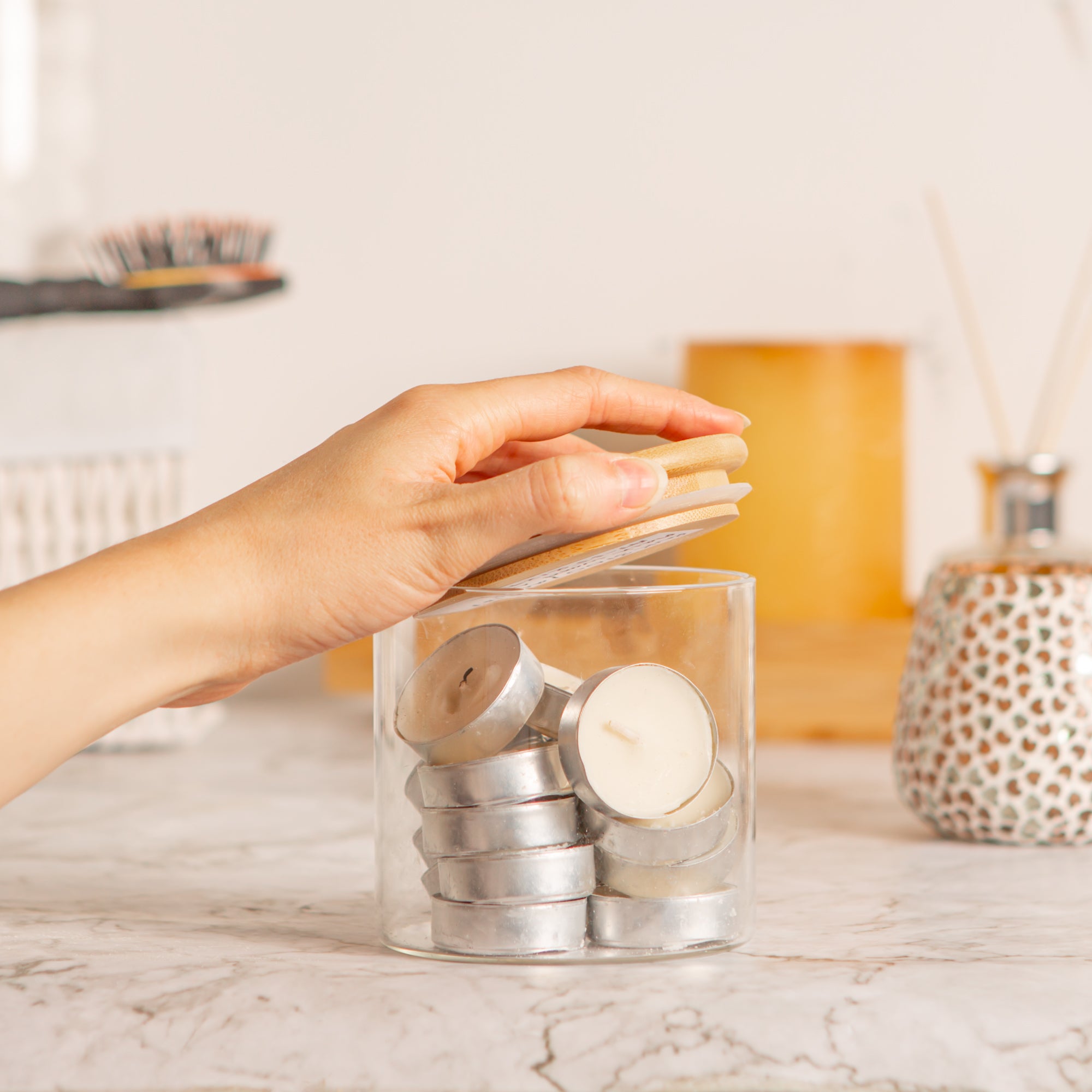 Plain Wooden Storage Jar Lid