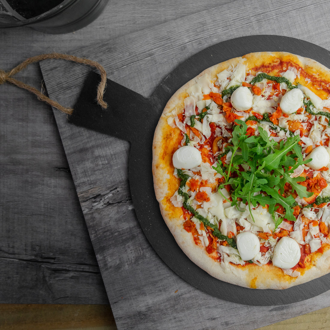 slate pizza tray table mat