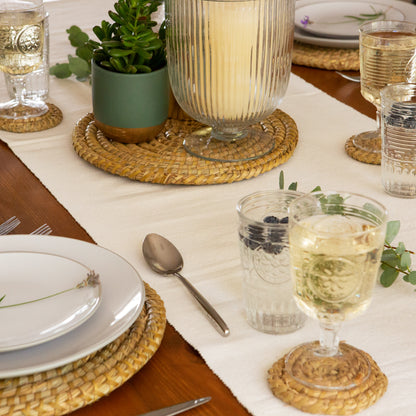Argon Tableware Handmade Palm Leaf Coaster