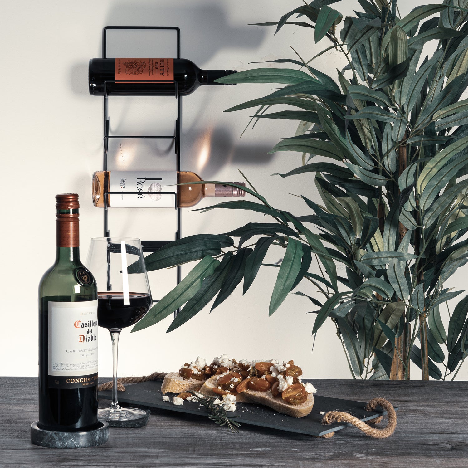 Argon Tableware Genuine Marble Wine Coaster