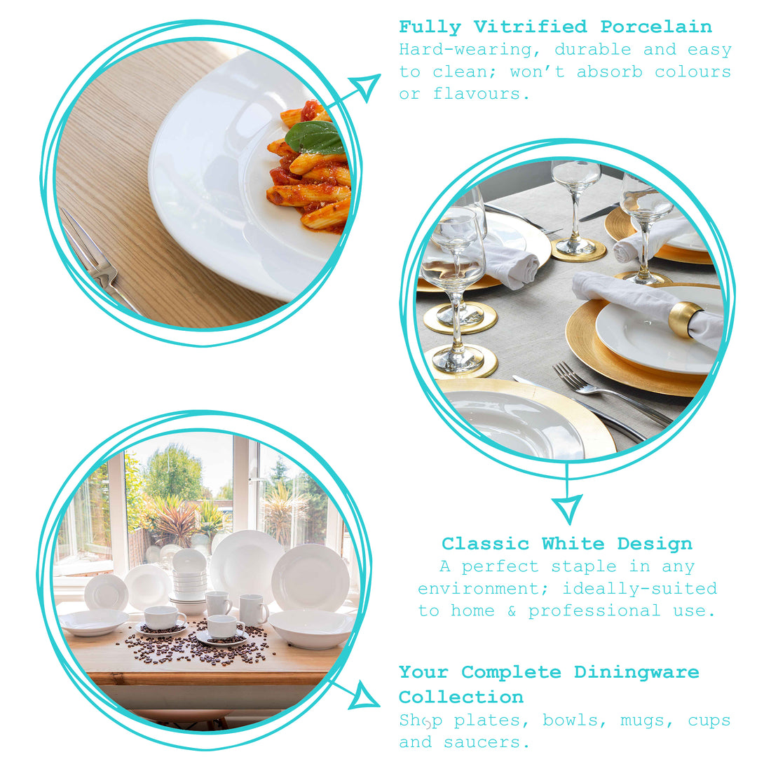 Argon Tableware Classic Stacking Cup Saucer (200ml)