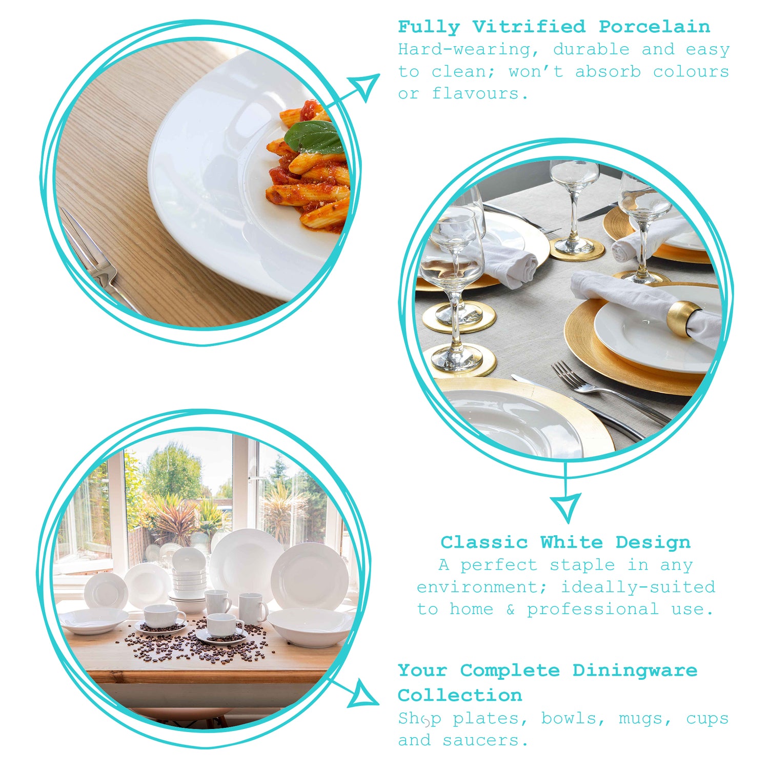 Argon Tableware Classic Cappucino Saucer (320ml)