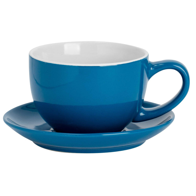 Argon Tableware Coloured Saucer for Cappuccino Cup - Blue - 14cm