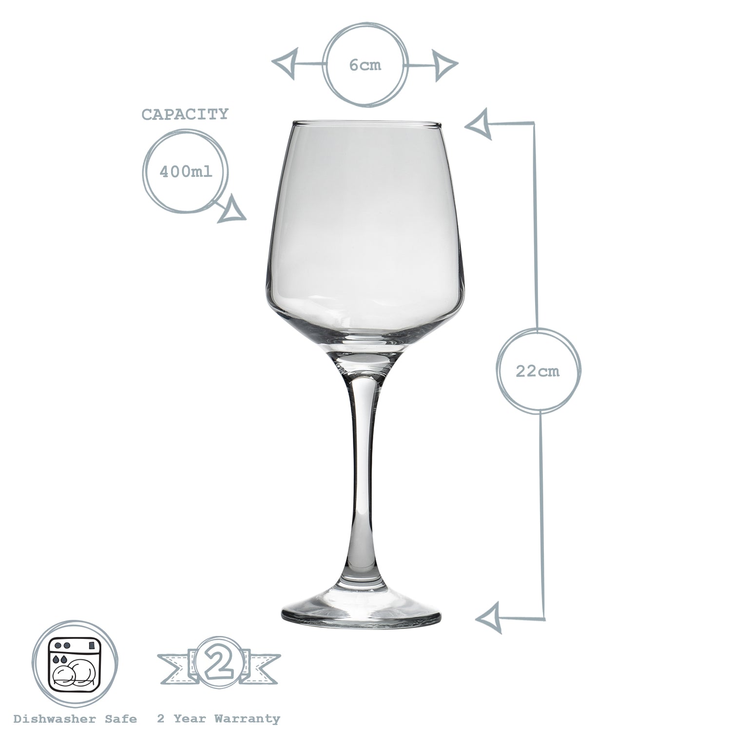 Argon Tableware Tallo Contemporary Red Wine Glass - 400ml